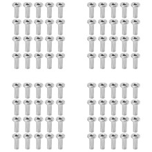 80Pcs Stainless Steel Protector Sleeves Protective Sleeves Grommet Kit for 1/8Inch Wire Rope Cable Railing
