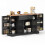 (Black, MDF) Sideboard 138cm Cabinet Drawer Shelf Modern 5