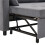 (Grey, Fabric) Grey L-Shaped Sofa Bed with Storage 8
