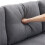 (Grey, Fabric) Grey L-Shaped Sofa Bed with Storage 9