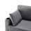 (Grey, Fabric) Grey L-Shaped Sofa Bed with Storage 12