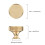 20 Pack 1.2 Inch Brushed Gold Cabinet Knobs Knurled Kitchen Cabinet Knobs Gold Drawer Knobs Round Dresser Knobs 7