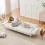 Adjustable Velvet Sofa Bed – Multi-Position, Beige 3