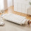 Adjustable Velvet Sofa Bed – Multi-Position, Beige 4