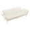 Adjustable Velvet Sofa Bed – Multi-Position, Beige 5