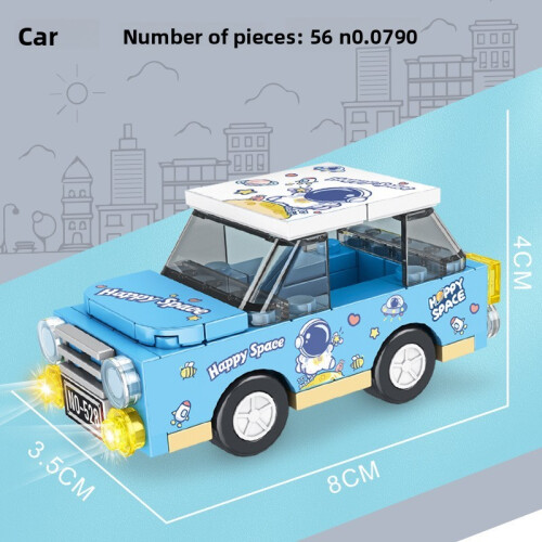 (StyleG)Children Diy Car Assembly Toy With Modular Pieces For Brain Development Gift