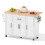 Mobile Kitchen Island on Wheels, 129x46x91cm 6