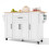 Mobile Kitchen Island on Wheels, 129x46x91cm 7