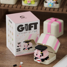 (Pig)Bloques de construcción hágalo usted mismo para animales con abdominales plástico desarrollo cognitivo juguetes regalo niños