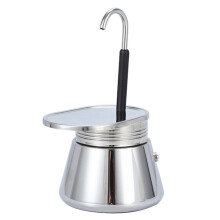 Moka en Acier Inoxydable 304, Tube Simple, 50 Ml, Filtre ÉPais AntidéRapant