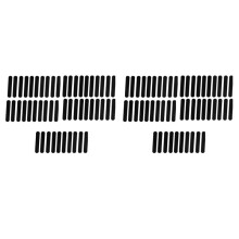 100 Pieces Disposable Cap Liner Moisture Wicking Sweatband Visor Hat Adhesive Sweat Absorbing Strips Patch Tape,Black
