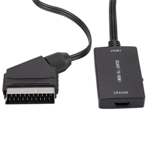 2X Scart Till -Omvandlare Audio Converter Video Kabelbox Adapter Stöder 1080P HD Conversion Adapter