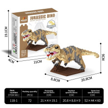 (StyleA)Dinosaurier Bausteine Spielzeug für kognitive Entwicklung und DIY Basteln für Kinder