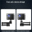 2X Foldable Projector Wall Mount Universal Adjustable Ceiling Wall Projector Mount Stand Projectors Bracket Support 6