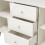 (Cream White) Cream White Sideboard Cabinet, 2 Doors 3 Drawers 13