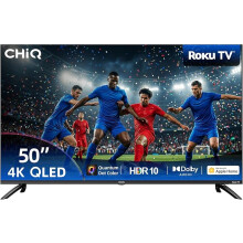 50 Inch 4K UHD QLED Smart Roku TV | HDR10 & HLG, Dolby Audio, Works with Alexa & Google Assistant, Apple AirPlay, HDMI 2.1