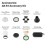 S-R2 Camera Round Adapter Mount Adapter Replacement for AD200 V860III V850III 5