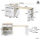 (White, MDF) Expandable Kitchen Island 133-202cm 2Drawers 5