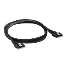 SAS4.0 4.0 SFF-8654 8i 74pin Host to SFF-8654 74Pin Slim SAS4.0 Targets Cable 0.8m
