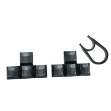 8PCS Translucent Keycap for WASD and Arrows Keys Improve Gaming and Typing Black