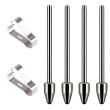 Precise Touch Pen Nibs for Tab S7+ S23 NOTE10 20 Marker Pen Nibs Titaniums 4 nibs 2 clips