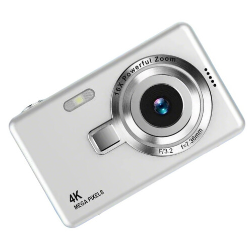 Digital Camera Card Cameras With 96MP 1080P Autofocused Vlogging Camera Silver