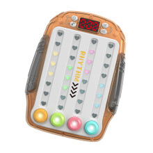 Game Machine Quick Push Game with Music Game Toy Hand Training Toy transparent tea
