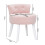 Living And Home Velvet Soft Seat Low Back Vanity Stool Dressing Table Chair 7