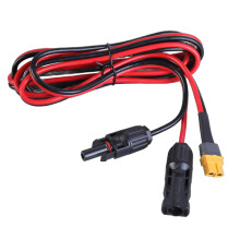 Portable 12AWG Solar Connectors to XT60 Adapter Cable for Connection to Car Power 5 meters