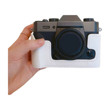 Elegant Half Camera Case PU Leather Protector for XT30 XT20 XT10 Scratch Proof White