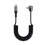 Coiled USB C Cable Fast Data Transfer Stretchable To 150CM 100W Rapid Charging Black 1
