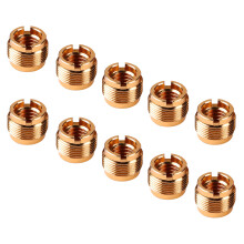 10Pcs Microphone Stand Adapter 5/8 to 3/8 Microphone Thread Screw Adapter Aluminum