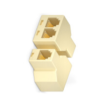 Durability RJ11 Telephone Splitter Adapter For Double Connection 6P4C/6P2C