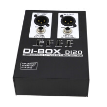 2 Channel Active DI BOX Direct Injection Box for Live Studio Application