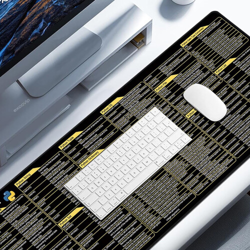 Programming Language Office Shortcut Mouse Pad for Desk 400x900x3MM Linux full English s 2