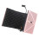 Microphone Windscreen Sound Absorbing Shield for Studios and Video Conferences  pink 1