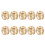 10Pcs Professional Microphone Stand Thread Adapter 5/8" to 3/8" Screw Adapter Co pper 1