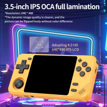 64G/128G Game Console with 3D Joystick 3.5in Display Double Card Slot Retro gray 64G