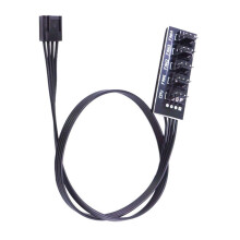 1 to 4/5 4Pin PWM CPU Coolers Case Chasis Power Cable Hub Splitter Adapter 1 to 5