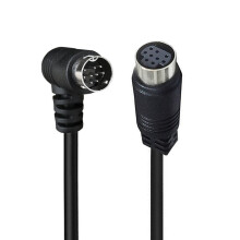 S Video Cable Mini DIN 9Pin Male to Female Cable for TV Camera Connection 3m elbow
