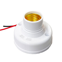 1pc/2pc Durability E27 Sensors Light Socket Lamp Holder for Stair Garages 1pc
