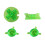 Handheld Gaming Consoles Button Classical ABS Keys Simple Installs for Consoles Green 1