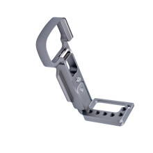 Vertical L Bracket Holder for A6400 A6300 A6100 Quick Release Handle Grip Silver gray
