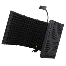 Sound Shield Isolations, Acoustics Screen Professional Foldable Sound Absorbers Black