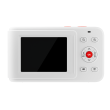 Multifunction Digital Camera multifunction double Screen Camera ABS for Music Lovers White