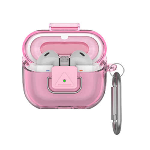 Headphone Case Clear Housing for Buds 3 Antiscratch Shockproof Dustproof Transparent pink