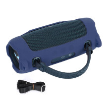 Elastics Silicone Skin For Charge 6 Speaker Offers Superior Grip And Comfort Navy blue