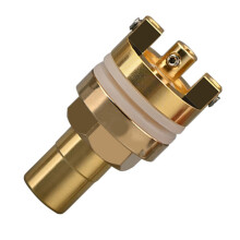 Panel Mount Female Adapter Terminal Connector Easy Mount White gold