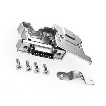 Multipurpose SCSI Female Solder Connectors Gold Contacts for Secure Connection CN20 female