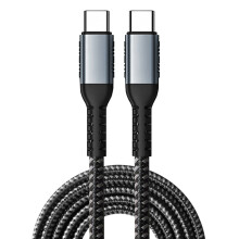 Universal 100W Type C to Type C Power Cable for Rapid Charging and Data Transfer 2m